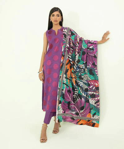 2 PIECE - PRINTED KHADDAR SUIT