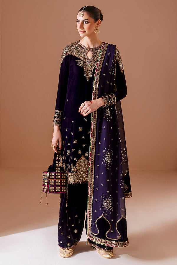 JAZMIN - Embroidered Velvet Formal CVF D-08