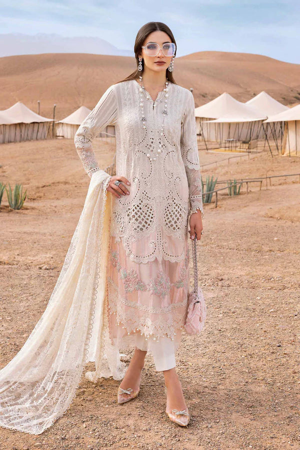 Embroidered Dobby Lawn Suit | D-2515-A
