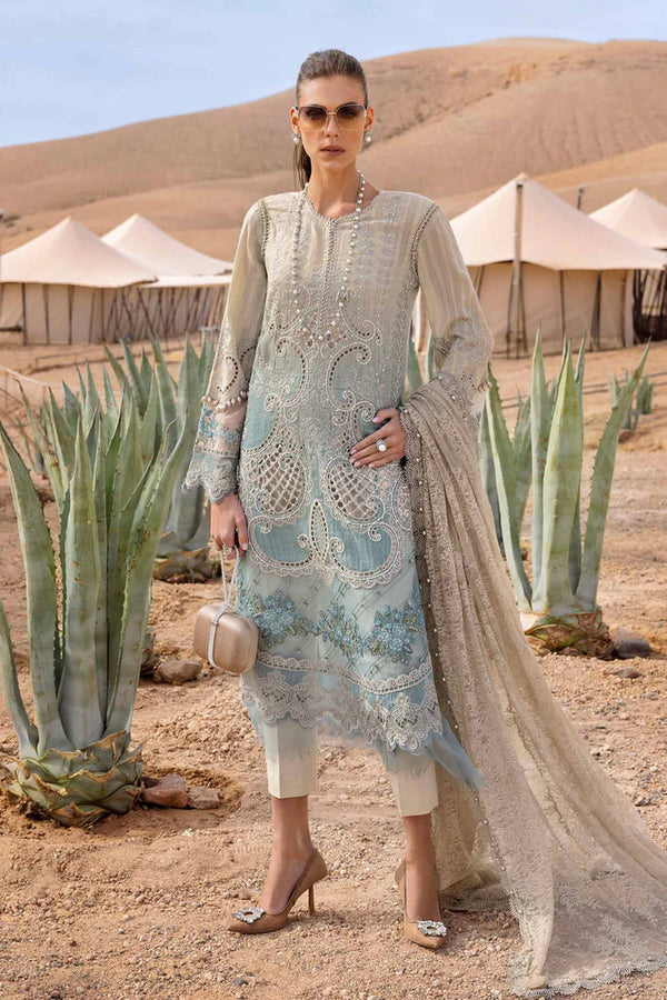 Embroidered Dobby Lawn Suit | D-2515-B