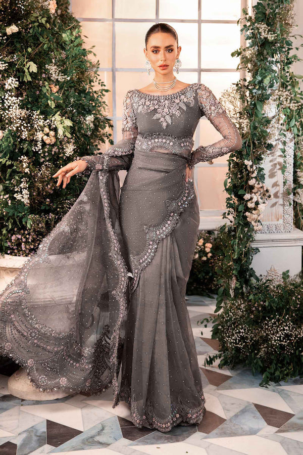 3 Piece Embroidered Organza Suit | BD-2902