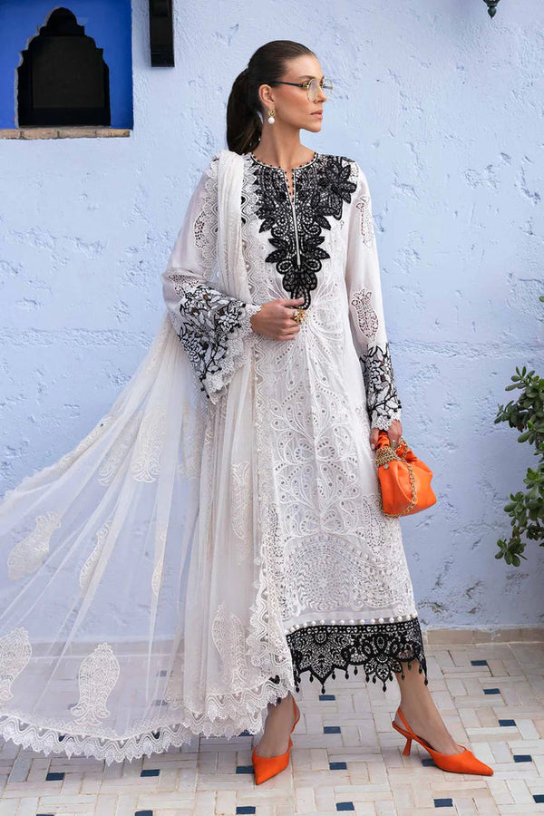 Embroidered Paper Cotton Suit | D-2505-A