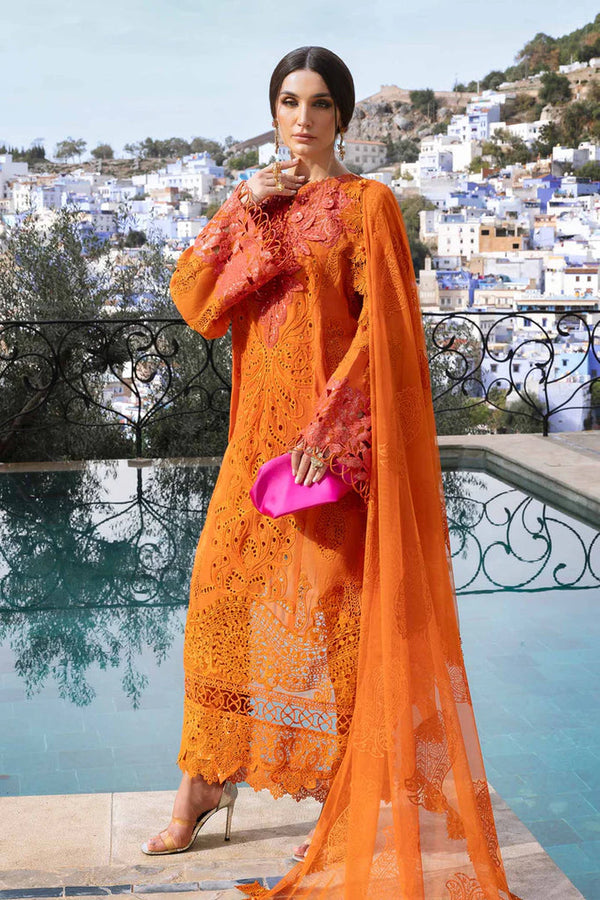 Embroidered Paper Cotton Suit | D-2505-B