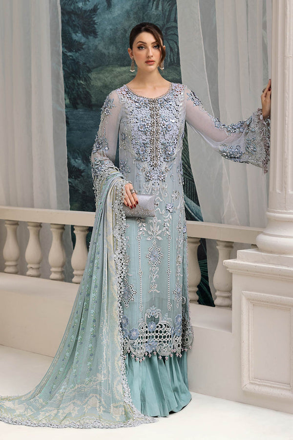 Embroidered Chiffon Suit | MPC-25-108